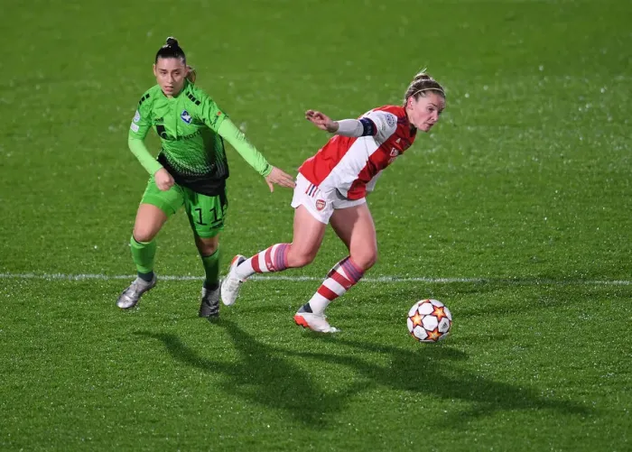 Framed Print : Arsenal Women vs. HB Koge: Battle in Group C - UEFA Women's Champions League