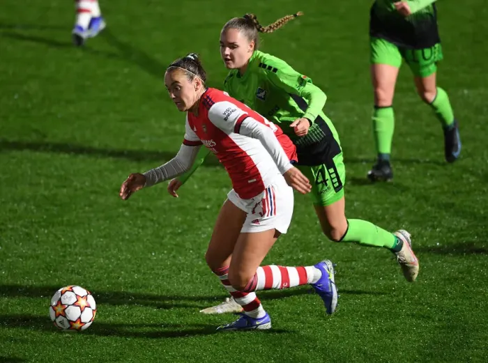 Framed Print : Arsenal Women vs. HB Koge: Battle in the UEFA Women's Champions League Framed Print : Arsenal Women vs. HB Koge: Battle in the UEFA Women's Champions League