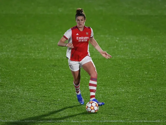 Framed Print : Arsenal Women vs HB Koge: Jennifer Beattie in Action - UEFA Women's Champions League Group C Framed Print : Arsenal Women vs HB Koge: Jennifer Beattie in Action - UEFA Women's Champions League Group C