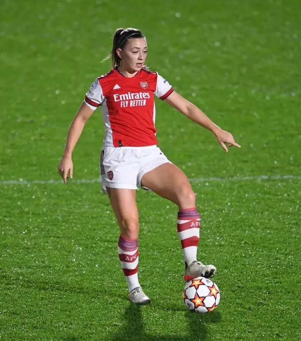 Framed Print : Arsenal Women vs. HB Koge: A UEFA Women's Champions League Showdown at Meadow Park