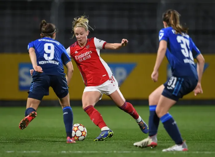 Framed Print : Arsenal Women vs. Hoffenheim: Battle in the UEFA Champions League Framed Print : Arsenal Women vs. Hoffenheim: Battle in the UEFA Champions League