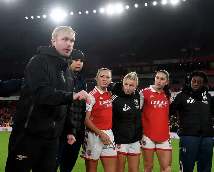 Framed Print : Arsenal Women vs Juventus: Eidevall's Team Battles in UEFA Champions League Group C