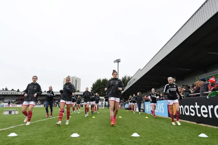 Framed Print : Arsenal Women vs Leeds United Women: FA Cup Fourth Round Showdown at Meadow Park