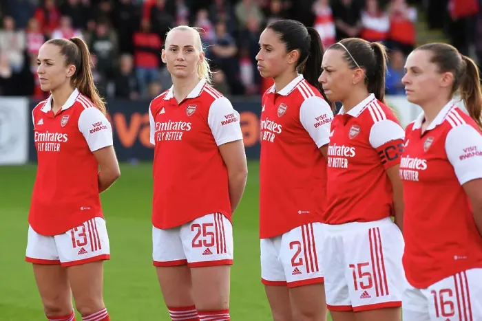 Framed Print : Arsenal Women vs Leicester City Women: Pre-Match Moment at Meadow Park