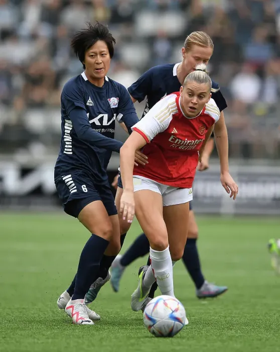 Framed Print : Arsenal Women vs. Linkopings FC: UEFA Women's Champions League Clash in Sweden, September 2023