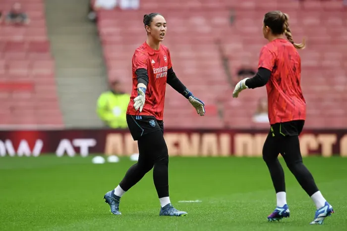 Framed Print : Arsenal Women vs Liverpool Women: Pre-Match Warm-Up at Emirates Stadium (2023-24)