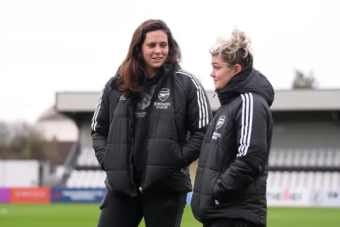Framed Print : Arsenal Women vs Manchester City: Pre-Match Pitch Inspection at Meadow Park (2022-23)