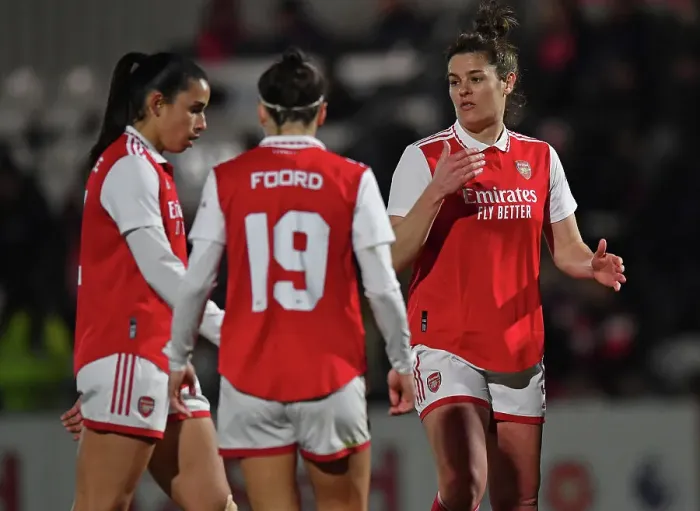 Framed Print : Arsenal Women vs Manchester City Women: FA WSL Cup Semi-Final Clash