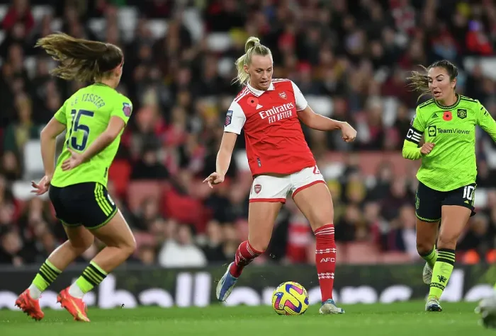Framed Print : Arsenal Women vs Manchester United: Barclays WSL Clash at Emirates Stadium Framed Print : Arsenal Women vs Manchester United: Barclays WSL Clash at Emirates Stadium