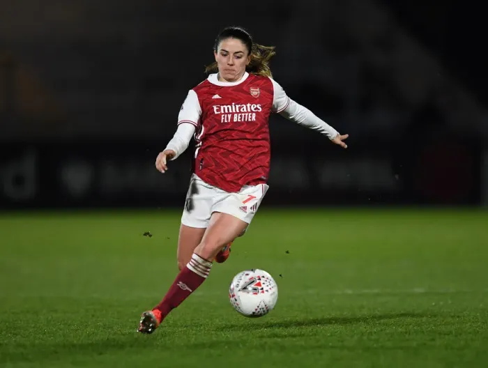 Framed Print : Arsenal Women vs Manchester United Women: Barclays FA WSL Match in Empty Stands (March 2021)