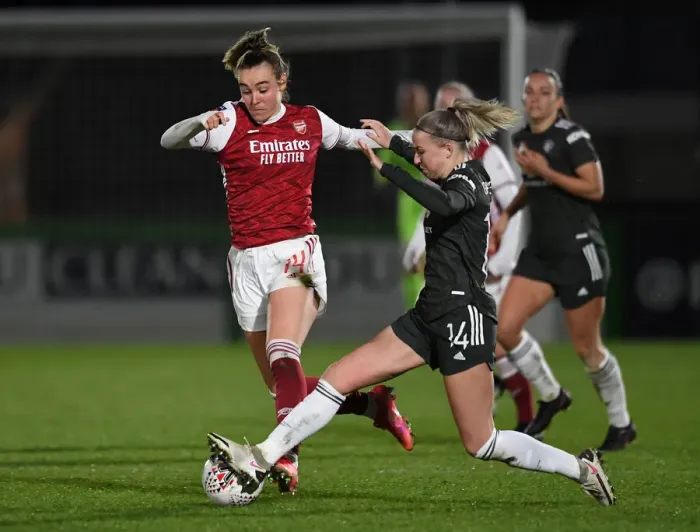 Framed Print : Arsenal Women vs Manchester United Women: FA WSL Clash at Empty Meadow Park (2020-21) Framed Print : Arsenal Women vs Manchester United Women: FA WSL Clash at Empty Meadow Park (2020-21)