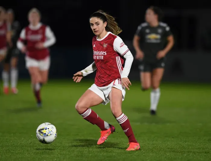Framed Print : Arsenal Women vs Manchester United Women: FA WSL Match at Empty Meadow Park (2020-21) Framed Print : Arsenal Women vs Manchester United Women: FA WSL Match at Empty Meadow Park (2020-21)