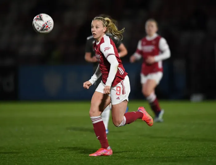 Framed Print : Arsenal Women vs Manchester United Women: FA WSL Match in Empty Stands (March 2021) Framed Print : Arsenal Women vs Manchester United Women: FA WSL Match in Empty Stands (March 2021)