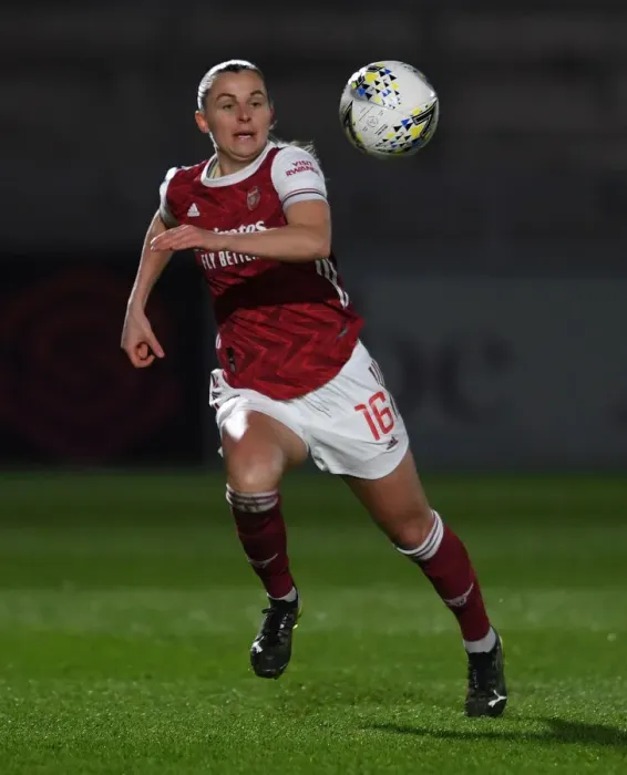 Framed Print : Arsenal Women vs Manchester United Women: Empty Stands in Barclays FA WSL (March 2021)