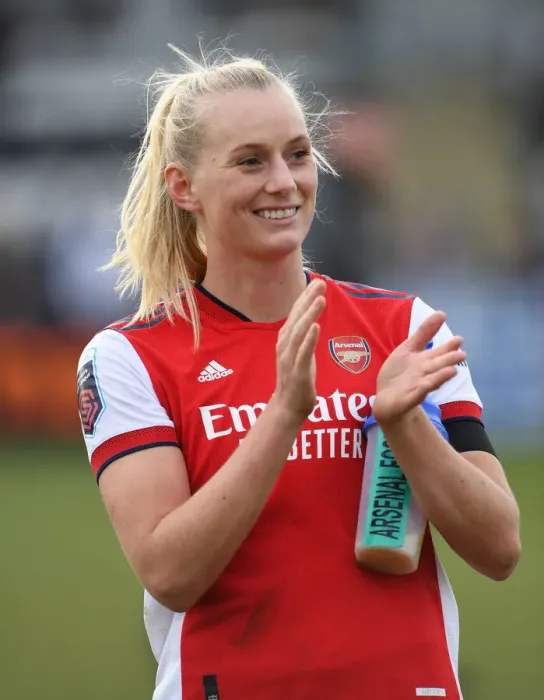 Framed Print : Arsenal Women vs Manchester United Women: Stina Blackstenius Reacts after FA WSL Match