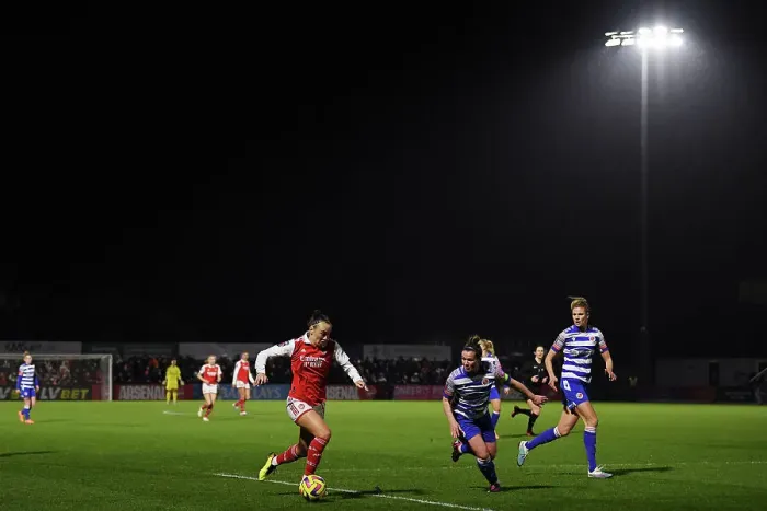 Framed Print : Arsenal Women vs Reading: Caitlin Foord in Action at the FA Women's Super League Match