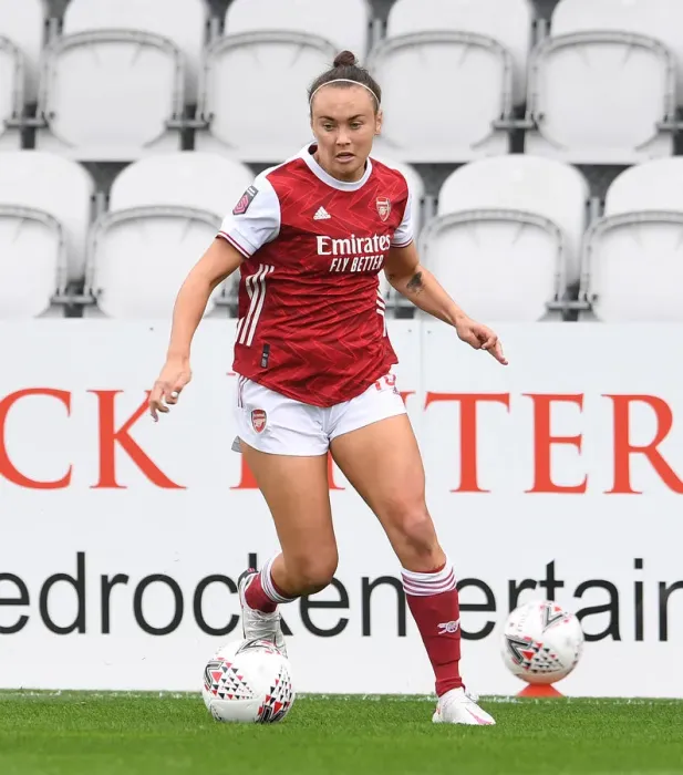 Framed Print : Arsenal Women vs Reading Women: Caitlin Foord in Action at the Barclays FA WSL Match
