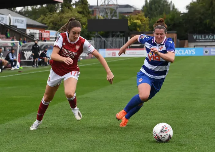 Framed Print : Arsenal Women vs Reading Women: Clash at Meadow Park, FA WSL 2020-21 Framed Print : Arsenal Women vs Reading Women: Clash at Meadow Park, FA WSL 2020-21