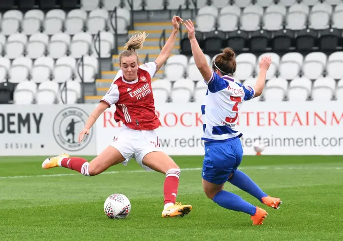 Framed Print : Arsenal Women vs Reading Women: A Tight Battle in FA WSL