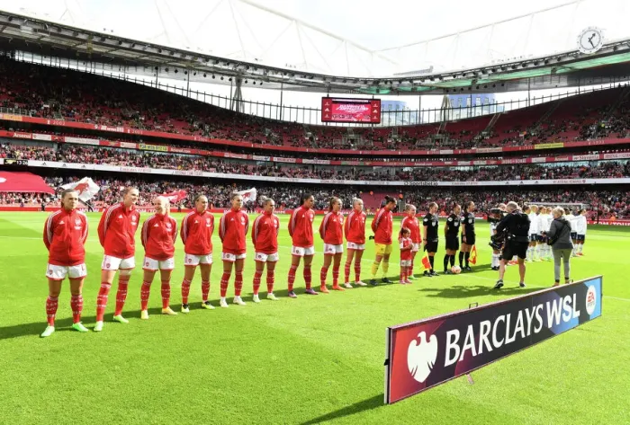 Framed Print : Arsenal Women vs. Tottenham Hotspur Women: Barclays WSL Showdown at Emirates Stadium