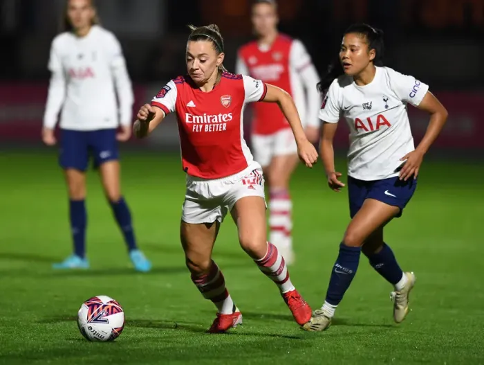 Framed Print : Arsenal Women vs. Tottenham Hotspur Women: FA Cup Quarterfinal Showdown