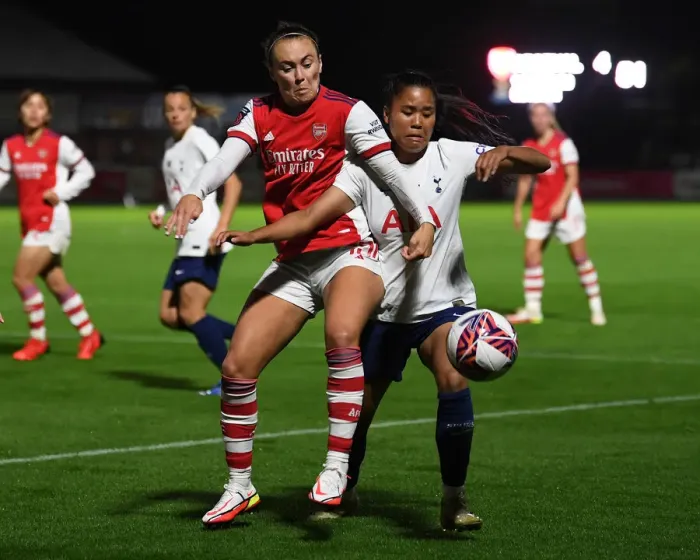 Framed Print : Arsenal Women vs. Tottenham Hotspur Women: FA Cup Quarterfinal Showdown