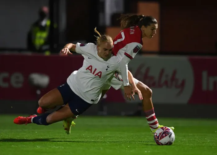 Framed Print : Arsenal Women vs. Tottenham Hotspur Women: FA Cup Quarterfinals Clash Framed Print : Arsenal Women vs. Tottenham Hotspur Women: FA Cup Quarterfinals Clash