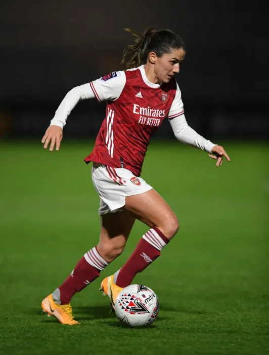 Framed Print : Arsenal Women vs. Tottenham Hotspur Women: Empty FA Womens Continental League Cup Match at Meadow Park