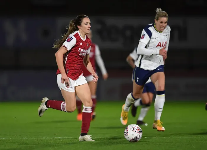 Framed Print : Arsenal Women vs. Tottenham Hotspur Women: Empty Meadow Park (FA Womens Continental League Cup 2020-21)