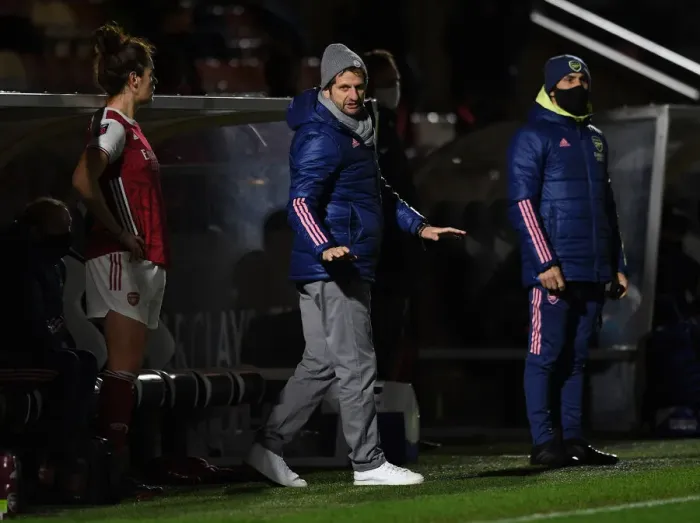 Framed Print : Arsenal Women vs. Tottenham Hotspur Women: Montemurro Leads Empty-Stand Conti Cup Clash