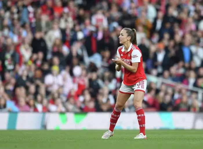 Framed Print : Arsenal Women vs. VfL Wolfsburg: UEFA Champions League Semifinals Showdown