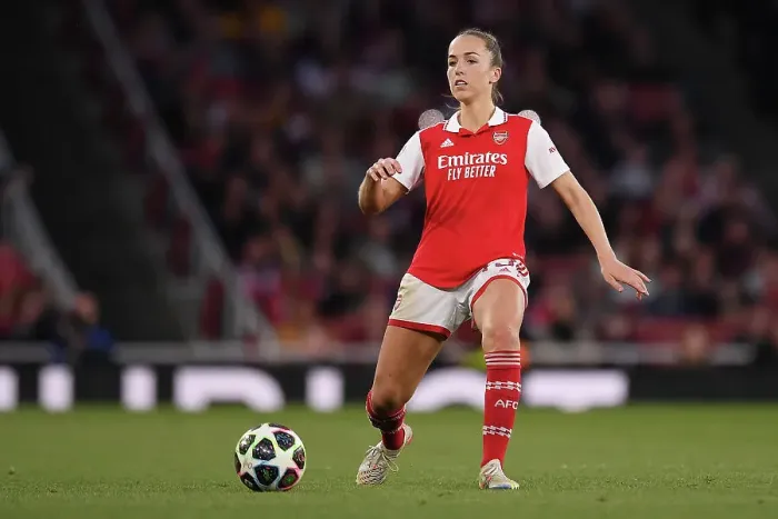 Framed Print : Arsenal Women vs. VfL Wolfsburg: UEFA Women's Champions League Semifinal at Emirates Stadium (2022-23) Framed Print : Arsenal Women vs. VfL Wolfsburg: UEFA Women's Champions League Semifinal at Emirates Stadium (2022-23)