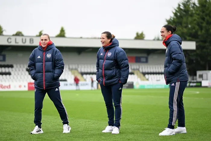 Framed Print : Arsenal Women vs West Ham United: Pre-Match Inspection at Meadow Park - Barclays Women's Super League (2023-24) Framed Print : Arsenal Women vs West Ham United: Pre-Match Inspection at Meadow Park - Barclays Women's Super League (2023-24)