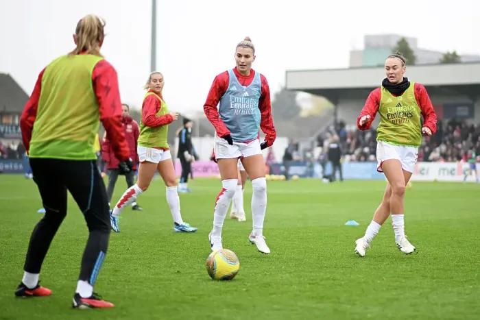Framed Print : Arsenal Women vs West Ham United: Barclays WSL Showdown - Stars Steph Catley and Caitlin Foord Face Off in Intense Pre-Match Training Framed Print : Arsenal Women vs West Ham United: Barclays WSL Showdown - Stars Steph Catley and Caitlin Foord Face Off in Intense Pre-Match Training