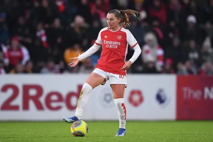 Framed Print : Arsenal Women vs. West Ham United: Barclays WSL Clash at Meadow Park (2023-24) Framed Print : Arsenal Women vs. West Ham United: Barclays WSL Clash at Meadow Park (2023-24)