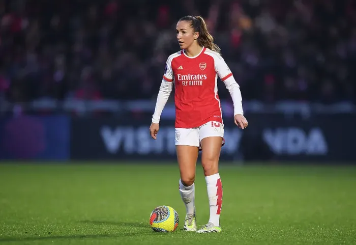 Framed Print : Arsenal Women vs. West Ham United: Barclays WSL Clash at Meadow Park (2023-24)