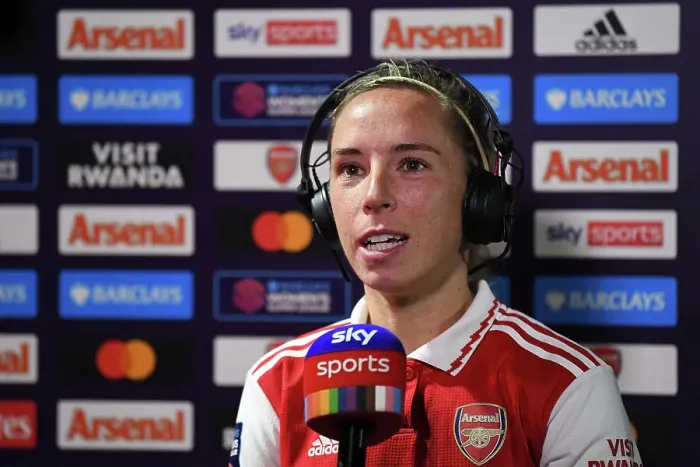 Framed Print : Arsenal Women vs West Ham United: Jordan Nobbs Celebrates Post-Match at Meadow Park