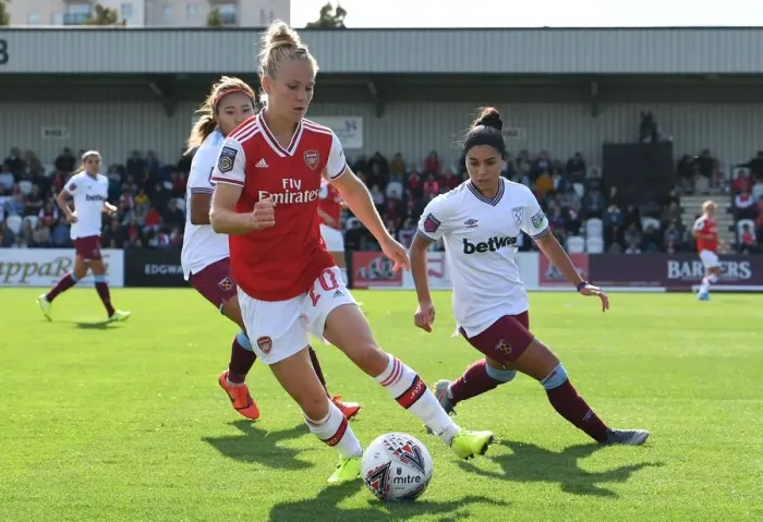 Framed Print : Arsenal Women vs. West Ham United Women: A Battle for WSL Supremacy