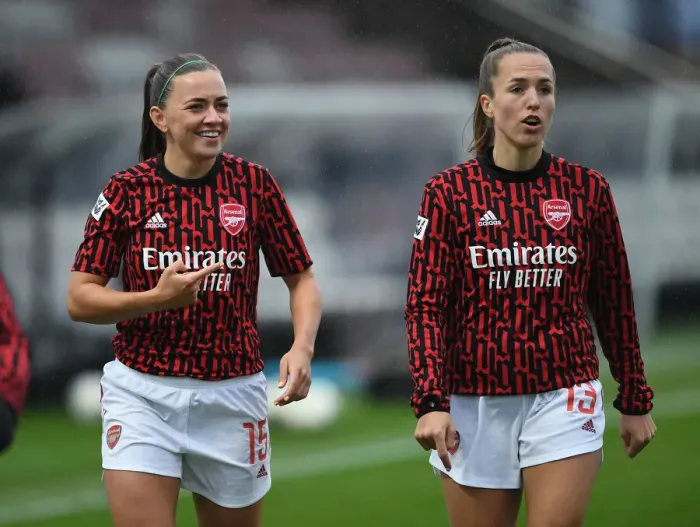 Framed Print : Arsenal Women vs. West Ham United Women: FA WSL Match in Empty Stands (2020-21)