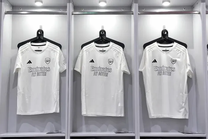 Framed Print : Arsenal Women's All-White Kit Supporting No More Red Campaign Ahead of FA Cup Match vs. Watford Women
