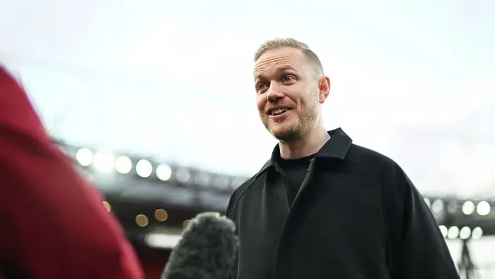 Framed Print : Arsenal Women's Boss Jonas Eidevall Post-Match Interview: Arsenal FC vs Chelsea FC (Barclays WSL 2023-24)
