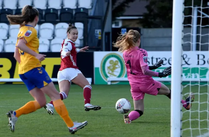 Framed Print : Arsenal Women's Caitlin Foord Scores Second Goal in FA WSL Victory over Everton Women (December 2020) Framed Print : Arsenal Women's Caitlin Foord Scores Second Goal in FA WSL Victory over Everton Women (December 2020)