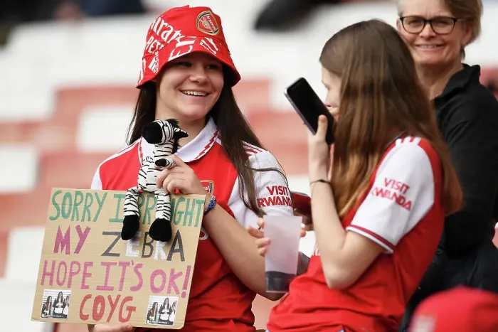 Framed Print : Arsenal Women's Champions League Semifinal: Unwavering Fan Support at Emirates Stadium