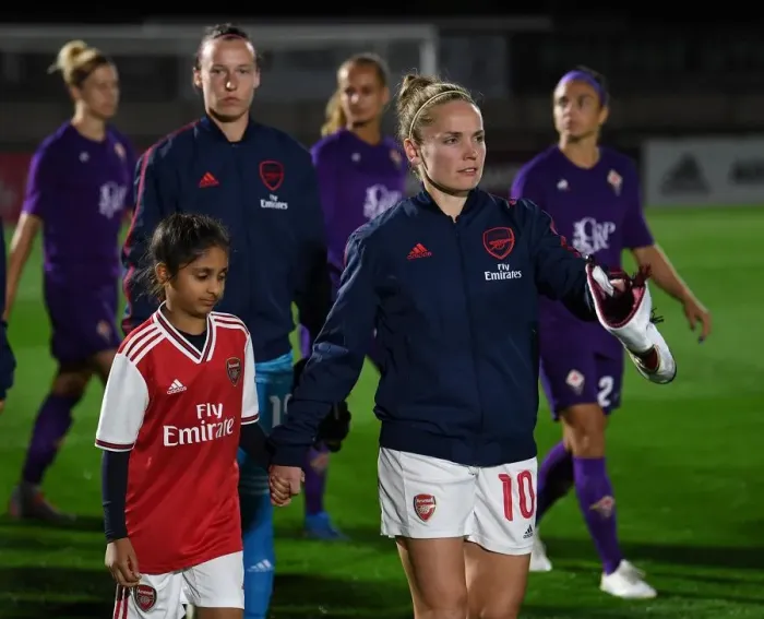 Framed Print : Arsenal Women's Champions League Showdown: Kim Little Leads Gunners Against Fiorentina