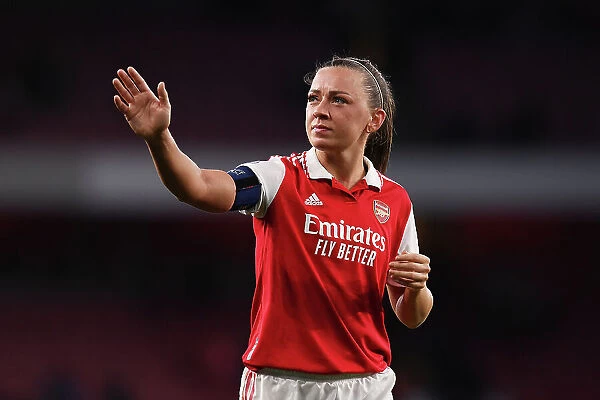 Arsenal Women's Champions League Victory: Katie McCabe Celebrates with Adoring Fans
