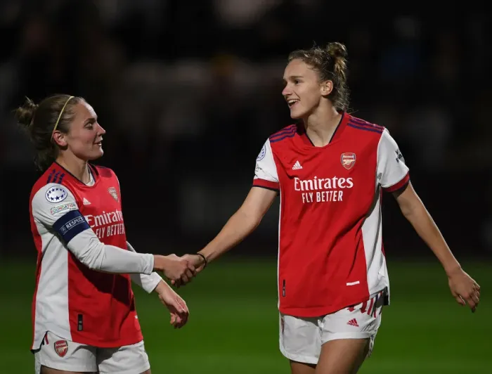 Framed Print : Arsenal Women's Champions League: Vivianne Miedema Scores Hat-Trick vs. Hoffenheim