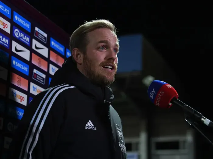 Framed Print : Arsenal Women's Coach Jonas Eidevall Before Chelsea Match (FA WSL 2021-22)