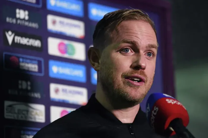 Framed Print : Arsenal Women's Coach Jonas Eidevall Post-Match Interview after Reading vs Arsenal (FA WSL 2022-23)