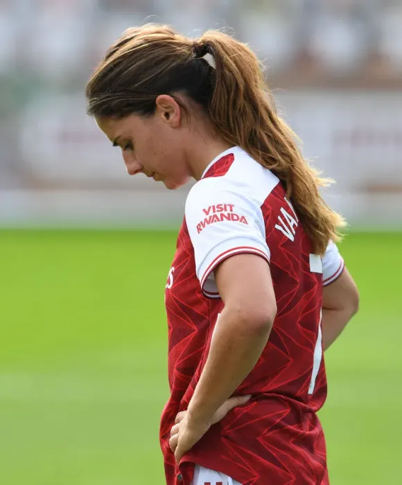 Framed Print : Arsenal Women's Danielle van de Donk Reacts After Arsenal v Reading FA WSL Match