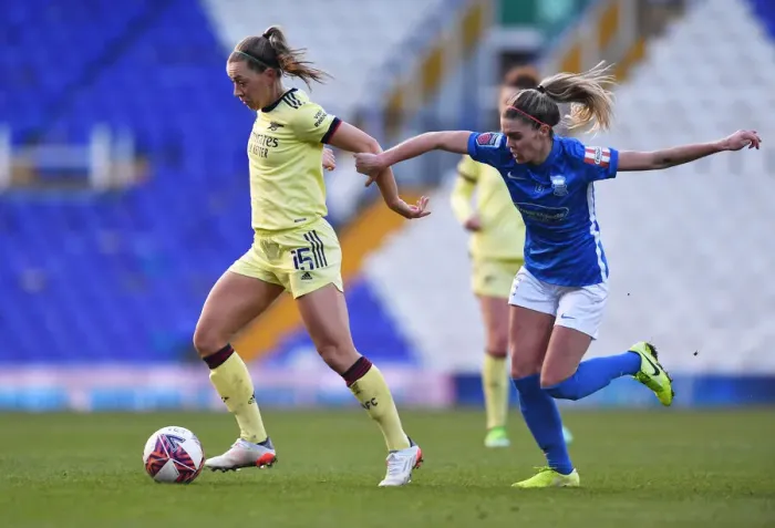 Framed Print : Arsenal Women's Dominance: Crushing Birmingham City in WSL 1 (09 / 01 / 2022)